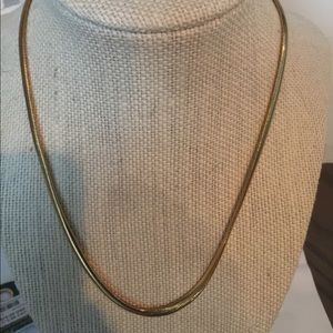 ANTHROPOLOGIE x Serefina GOLD snake chain 14k Demi fine collection Necklace 16”